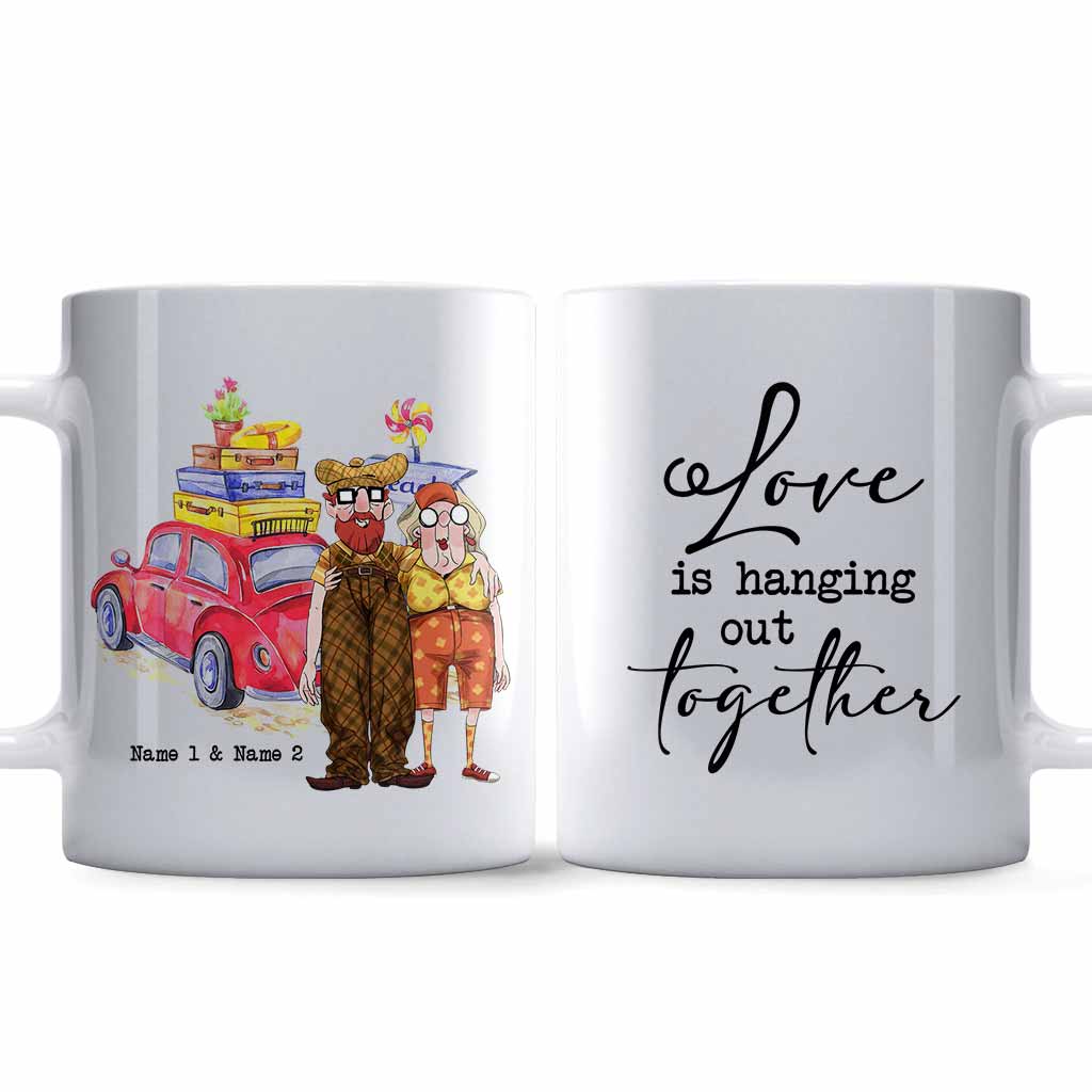 L'amour, c'est passer du temps ensemble - Mug personnalisé pour couple