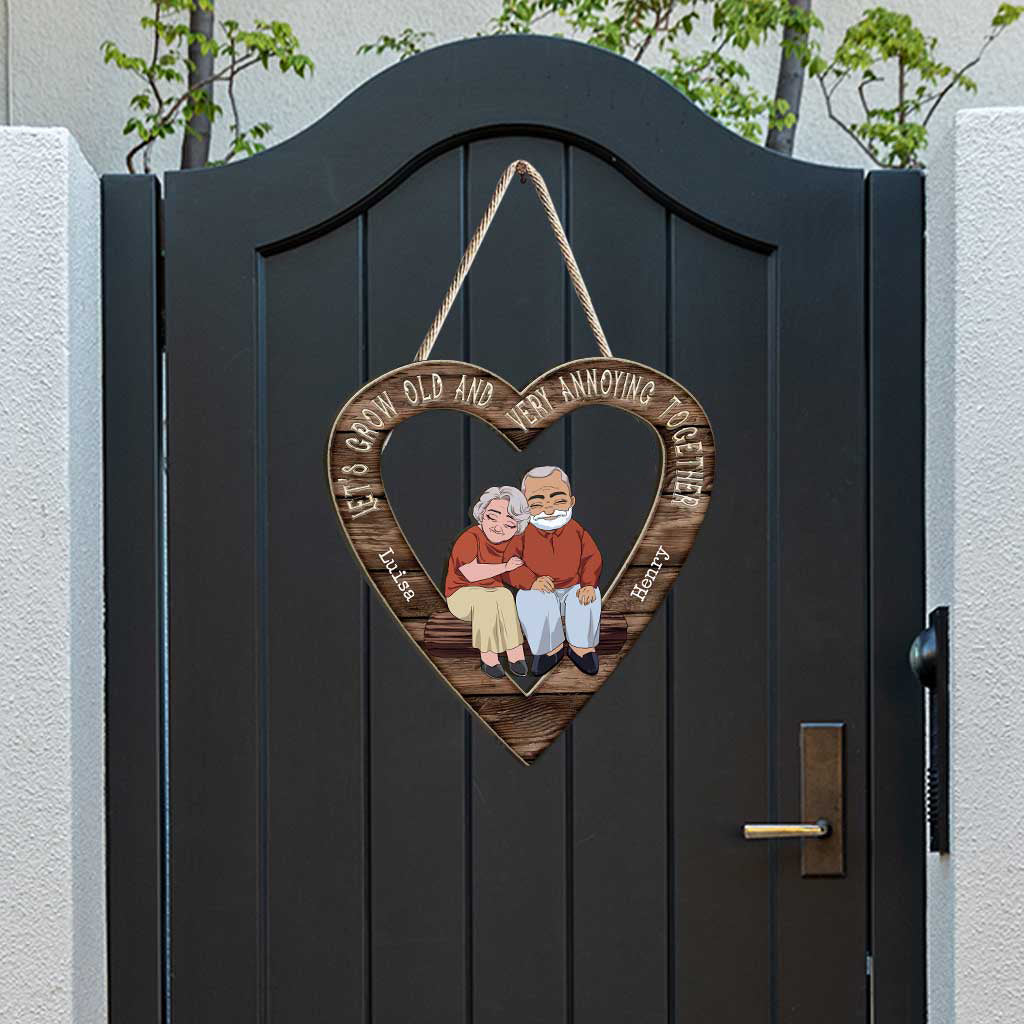 Dieu a béni le chemin difficile - Panneau en bois personnalisé pour couple