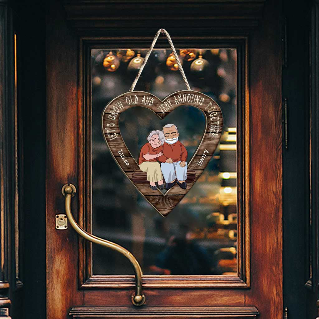 Dieu a béni le chemin difficile - Panneau en bois personnalisé pour couple