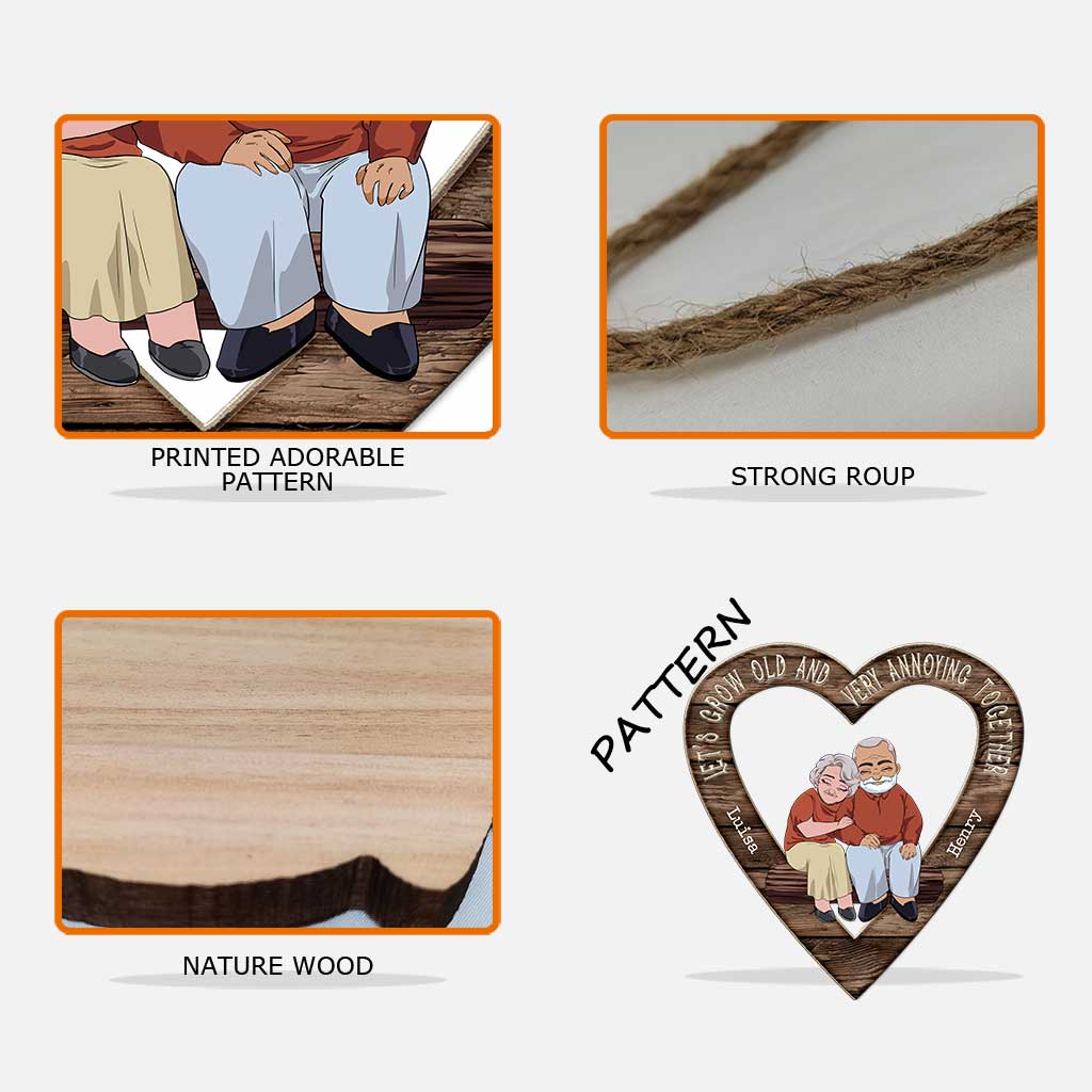 Dieu a béni le chemin difficile - Panneau en bois personnalisé pour couple