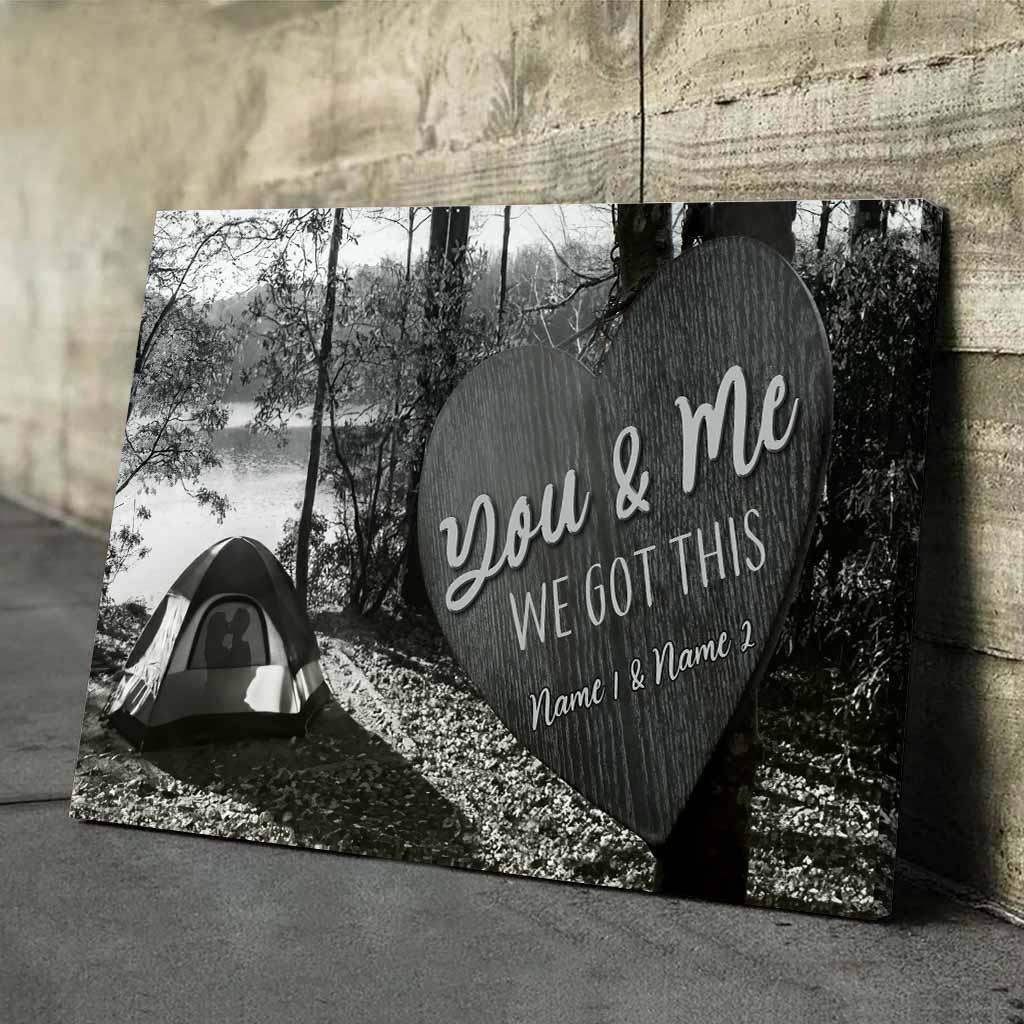 Toi et moi, on gère ! - Affiche personnalisée pour couples campeurs