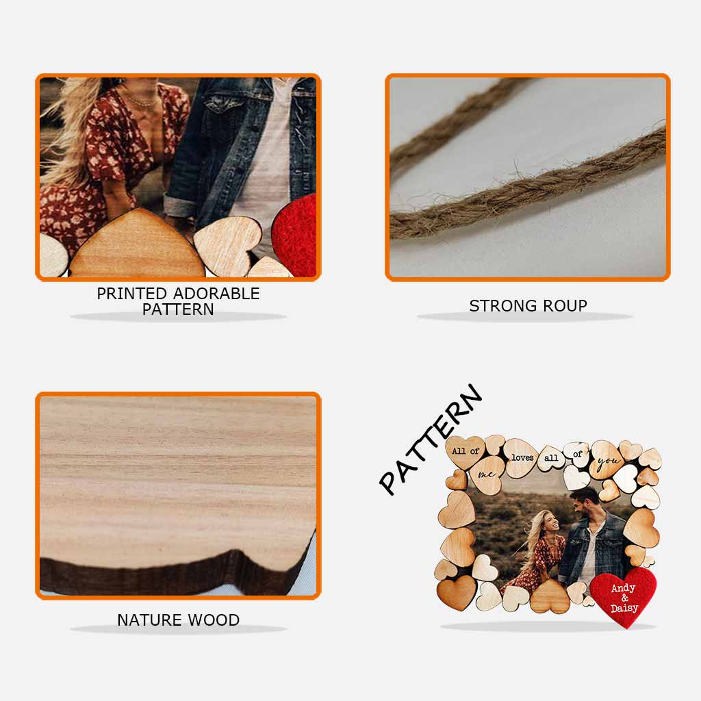 Love All Of You - Personalized Couple Wood Sign