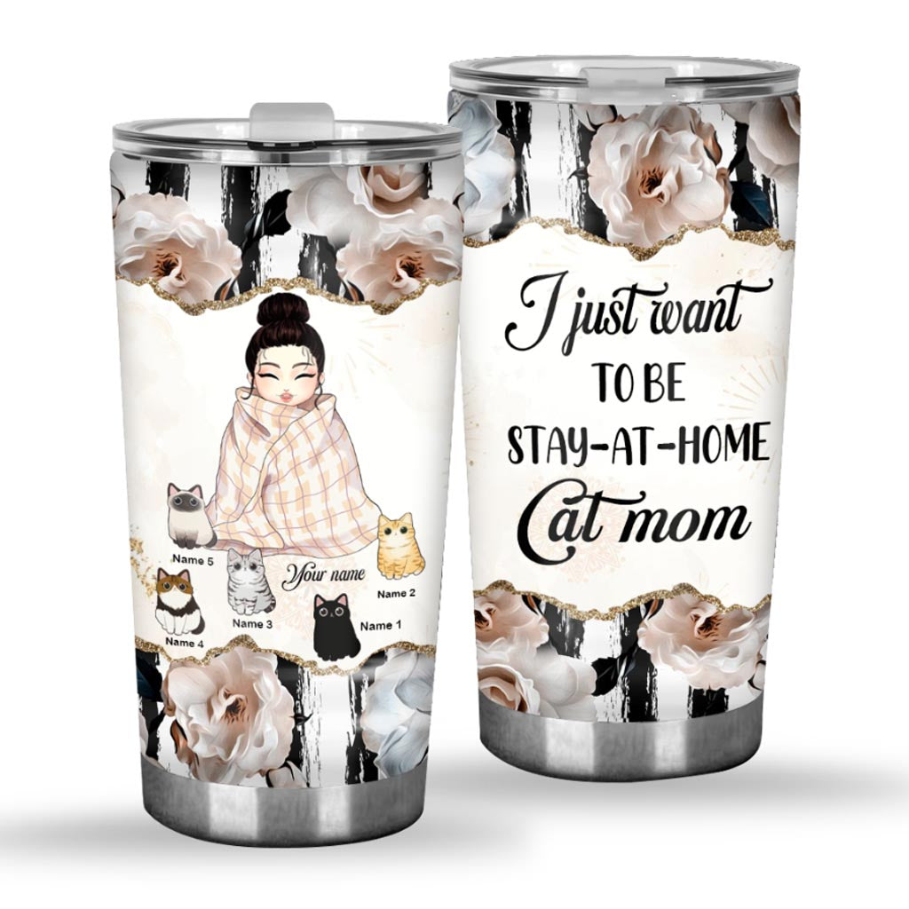Cat Mom - Personalized Tumbler