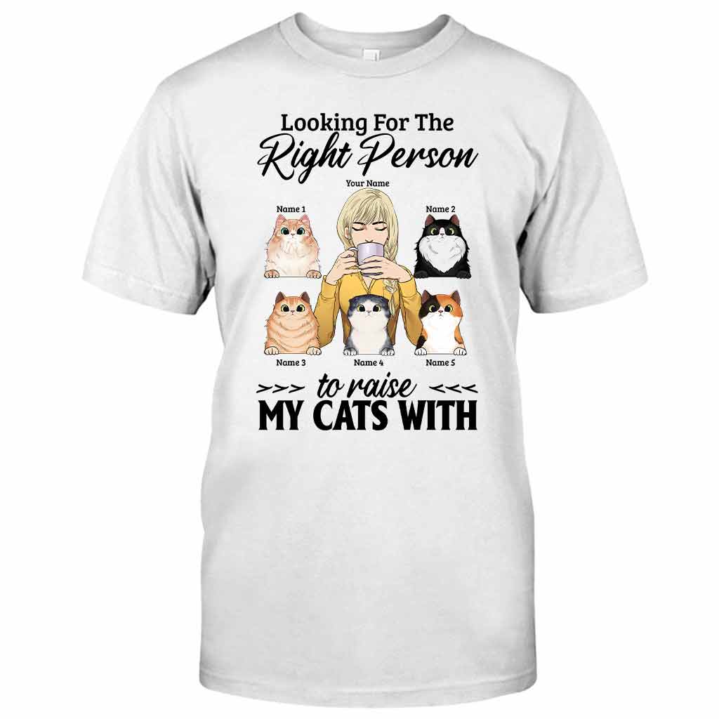 La personne idéale pour élever mes chats - T-shirt et sweat à capuche personnalisés
