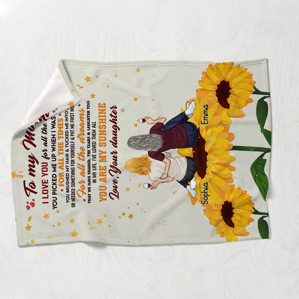 Tu es mon rayon de soleil - Couverture personnalisée pour la fête des mères