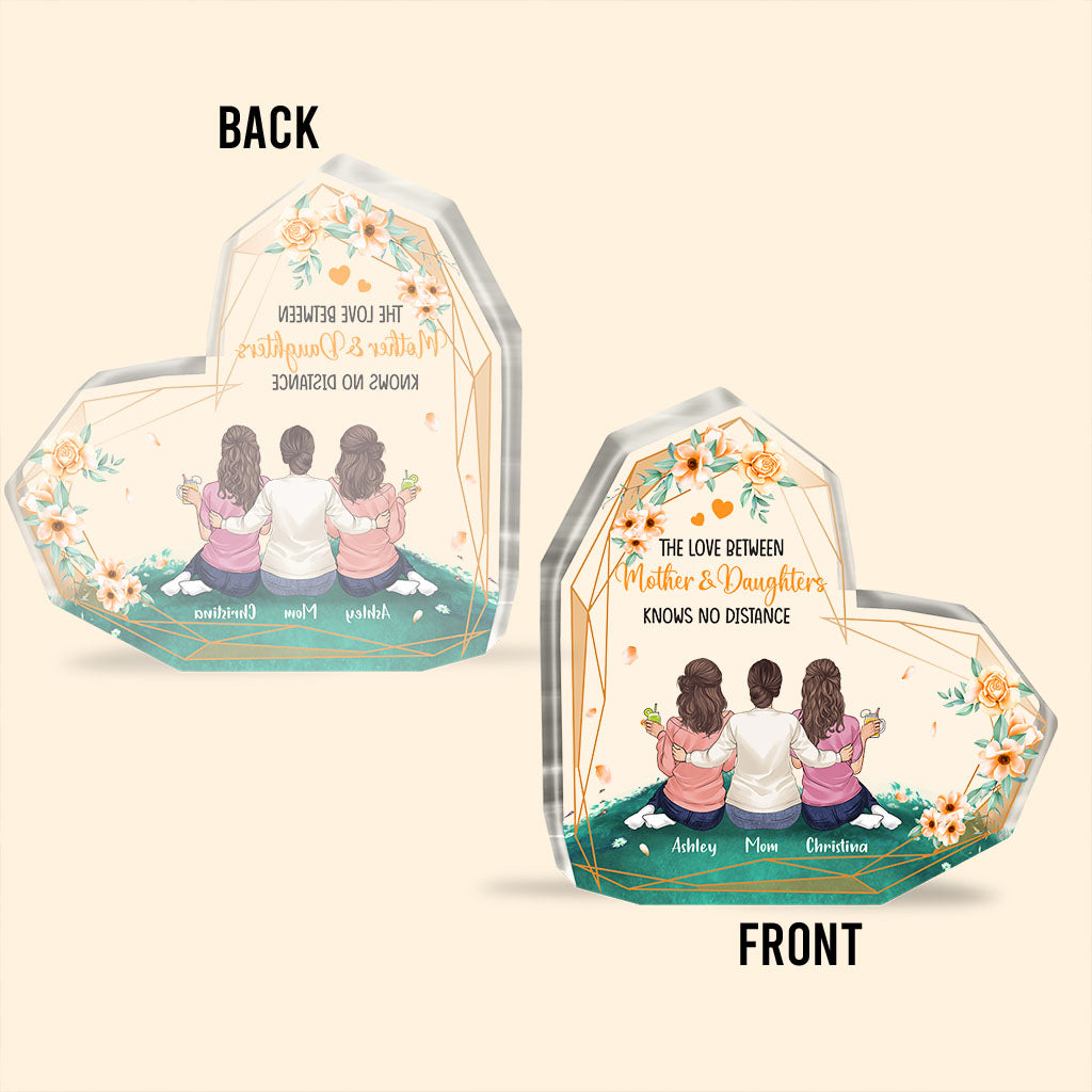 Mère et fille - Plaque acrylique personnalisée pour la fête des mères