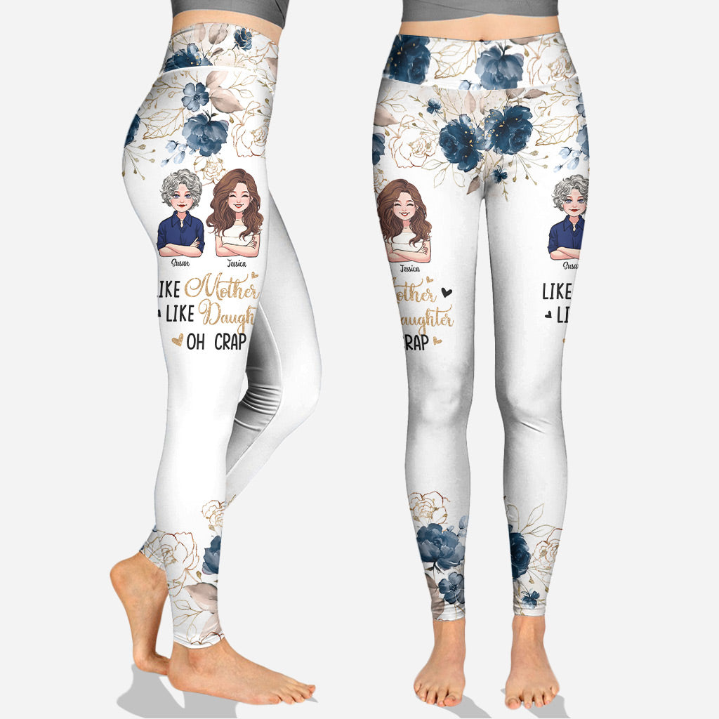 Mère et fille - Ensemble sweat à capuche et legging personnalisés pour la fête des mères
