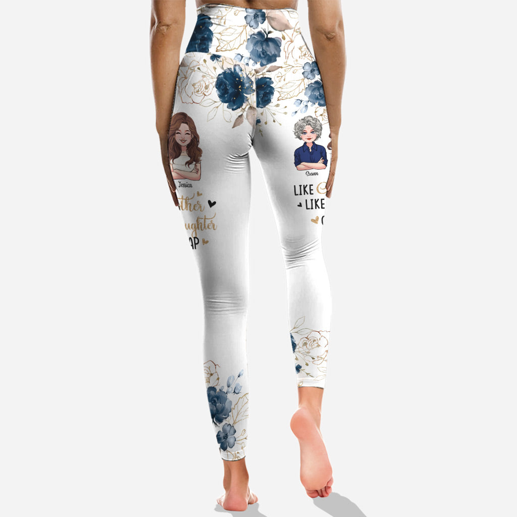 Mère et fille - Ensemble sweat à capuche et legging personnalisés pour la fête des mères