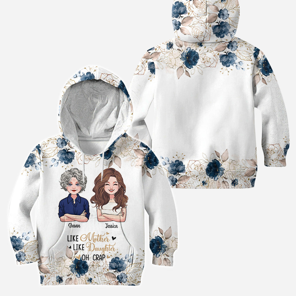 Mère et fille - Ensemble sweat à capuche et legging personnalisés pour la fête des mères
