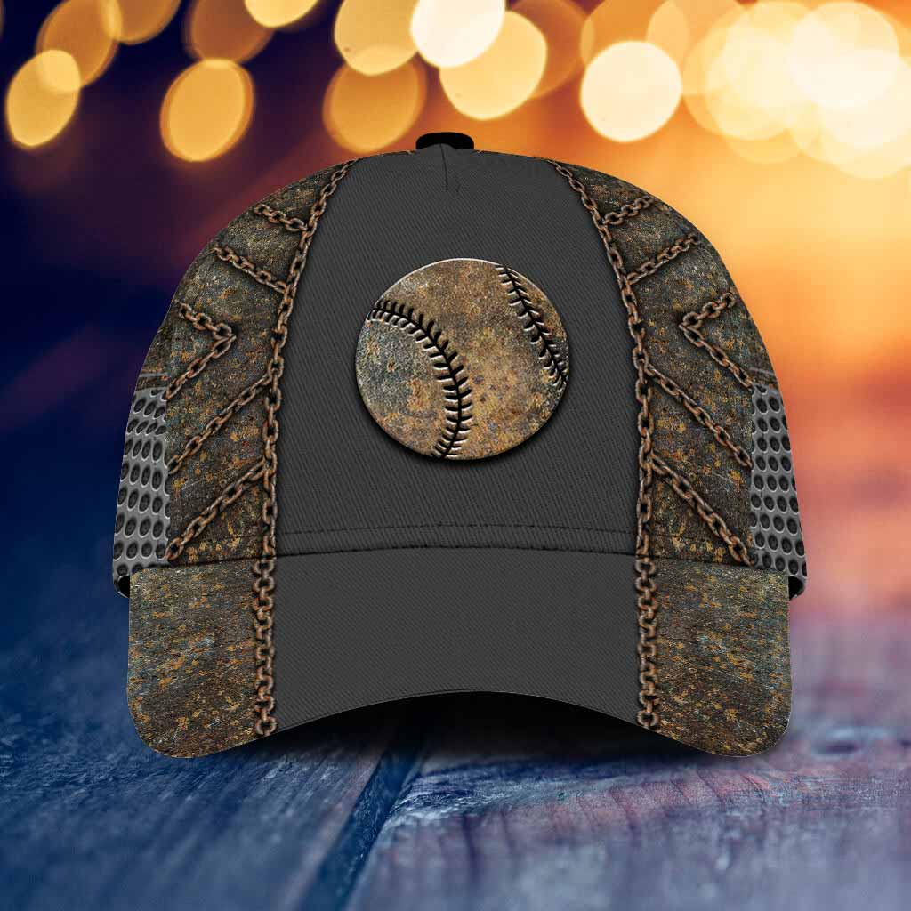 Baseball Cap With Printed Vent Holes
