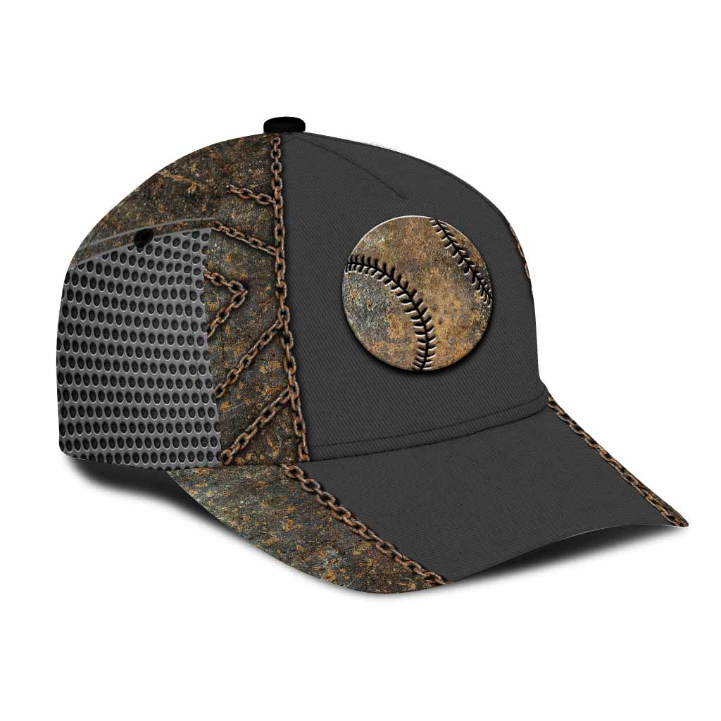 Baseball Cap With Printed Vent Holes