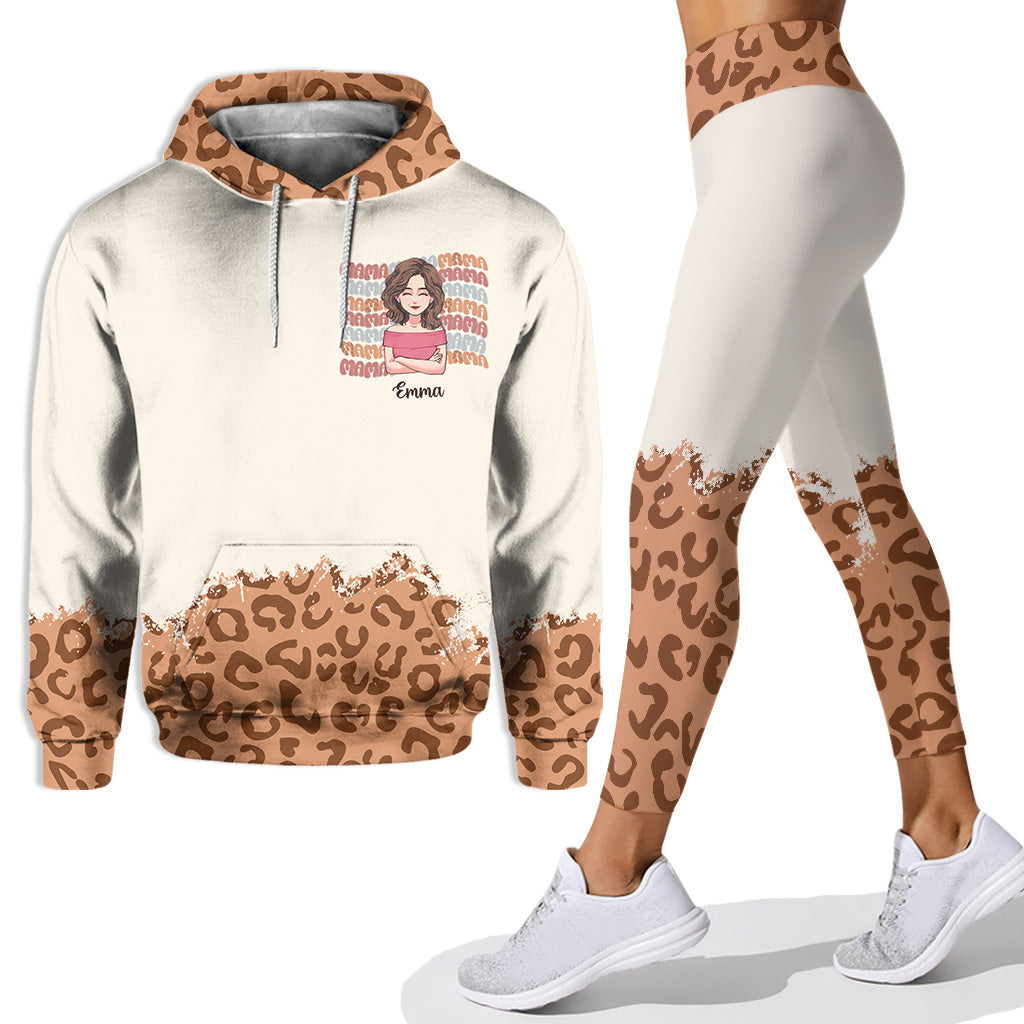 Maman Maman Maman - Sweat à capuche et legging personnalisés pour la fête des mères