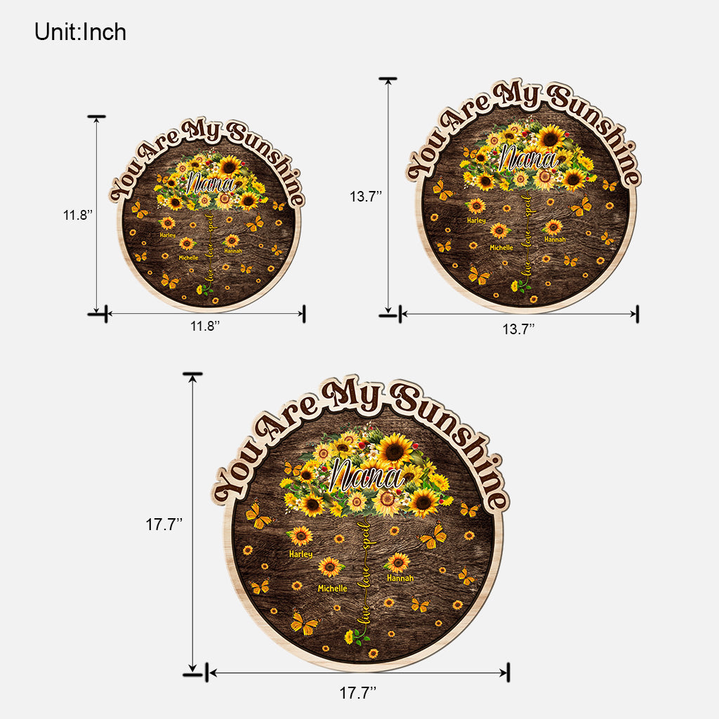 Nana's Garden Live Love Spoil - Personalized Grandma Wood Sign