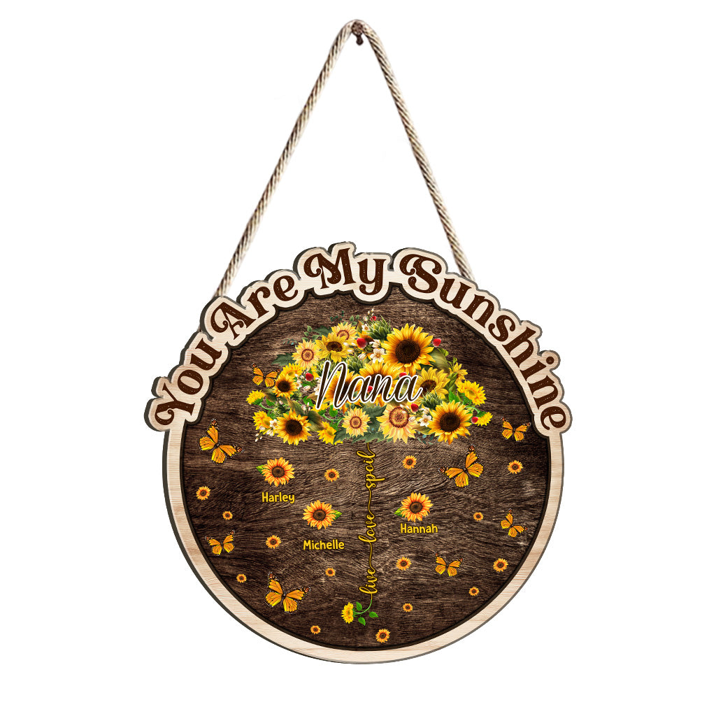 Nana's Garden Live Love Spoil - Personalized Grandma Wood Sign