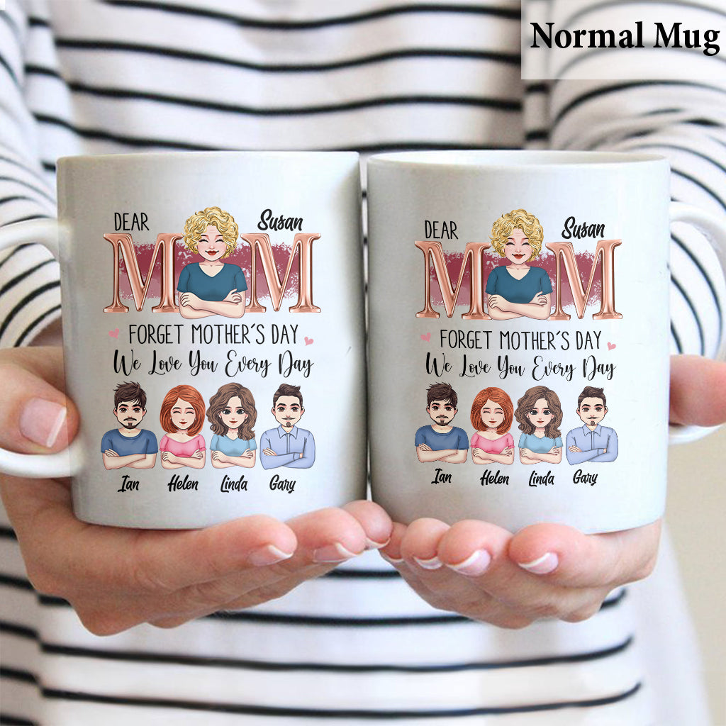 Nous t'aimons chaque jour - Mug personnalisé pour maman