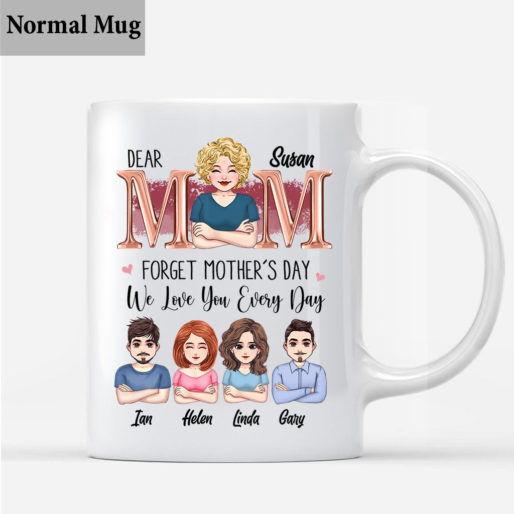 Nous t'aimons chaque jour - Mug personnalisé pour maman