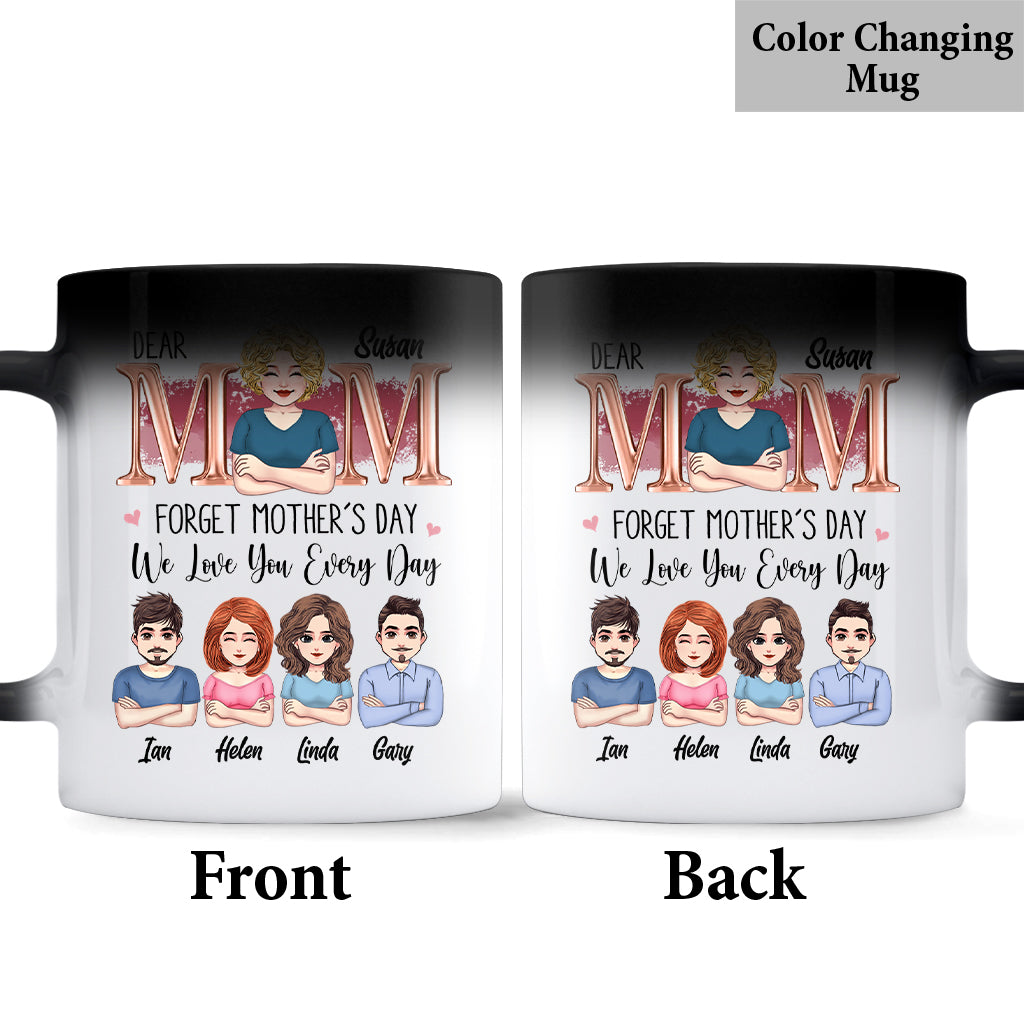 Nous t'aimons chaque jour - Mug personnalisé pour maman