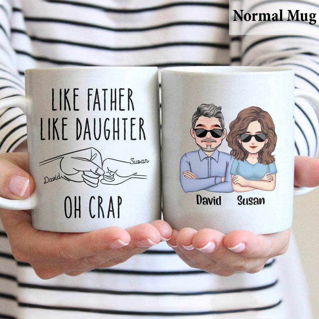 Telle mère, telle fille - Mug personnalisé pour papa