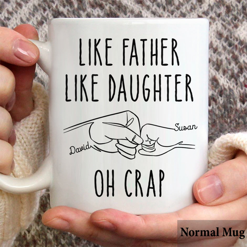 Telle mère, telle fille - Mug personnalisé pour papa