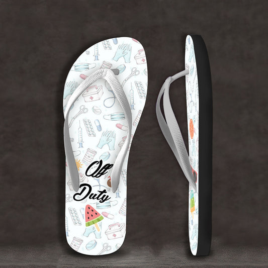 Infirmière hors service - Tongs personnalisées