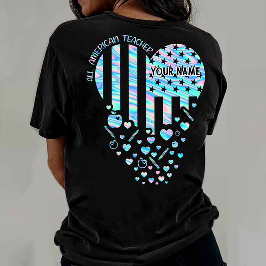 Professeur fier - T-shirt et sweat à capuche personnalisés pour la fête de l'indépendance