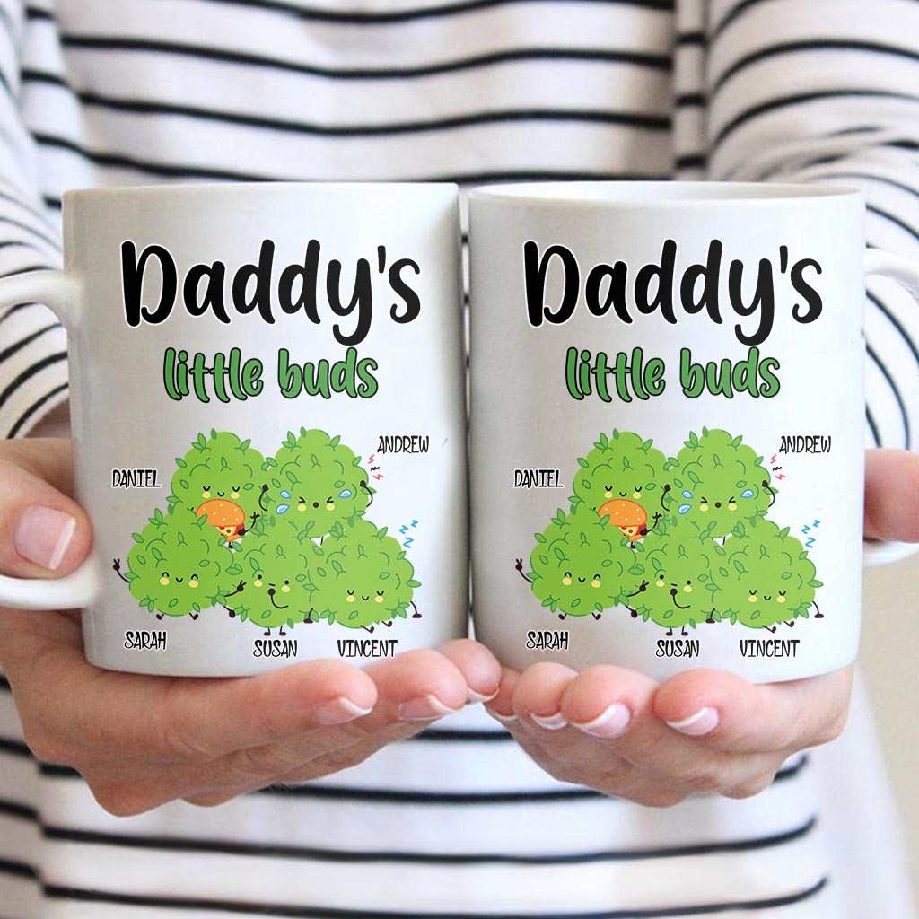 Les petits bourgeons de papa - Mug à cannabis personnalisé