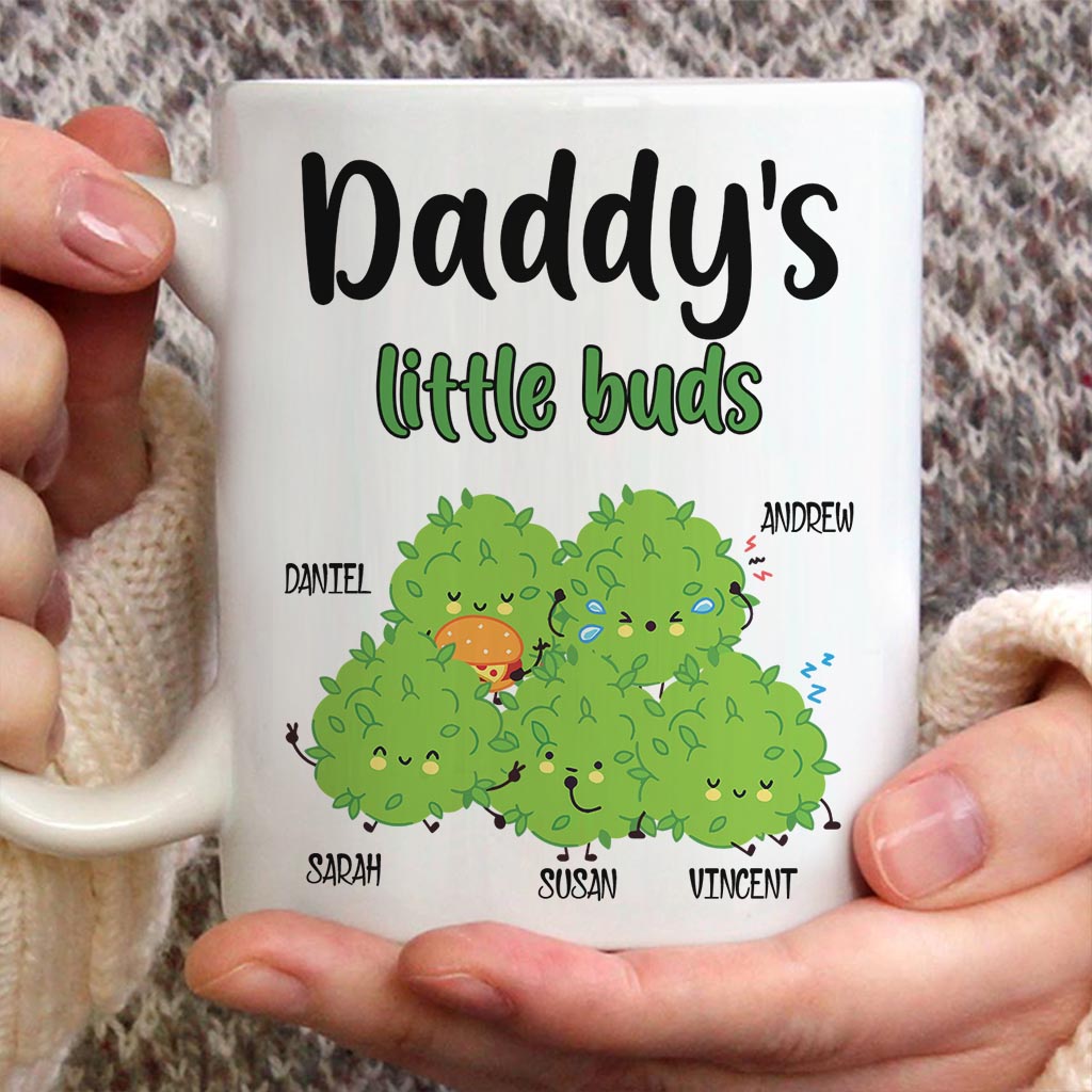 Les petits bourgeons de papa - Mug à cannabis personnalisé