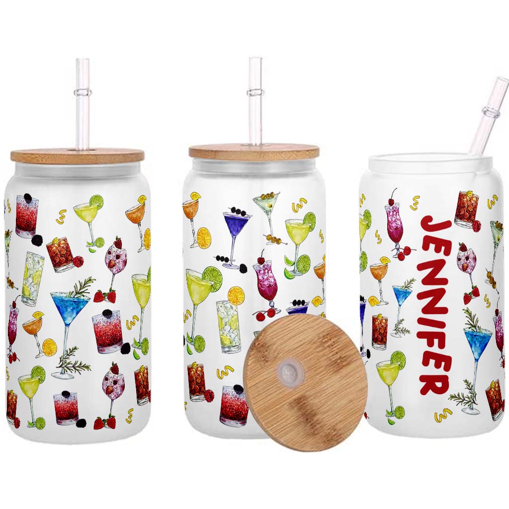 Ambiance estivale - Verre à cocktail personnalisé