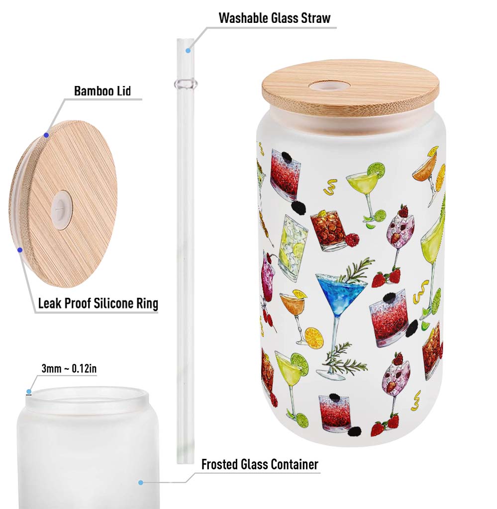 Ambiance estivale - Verre à cocktail personnalisé