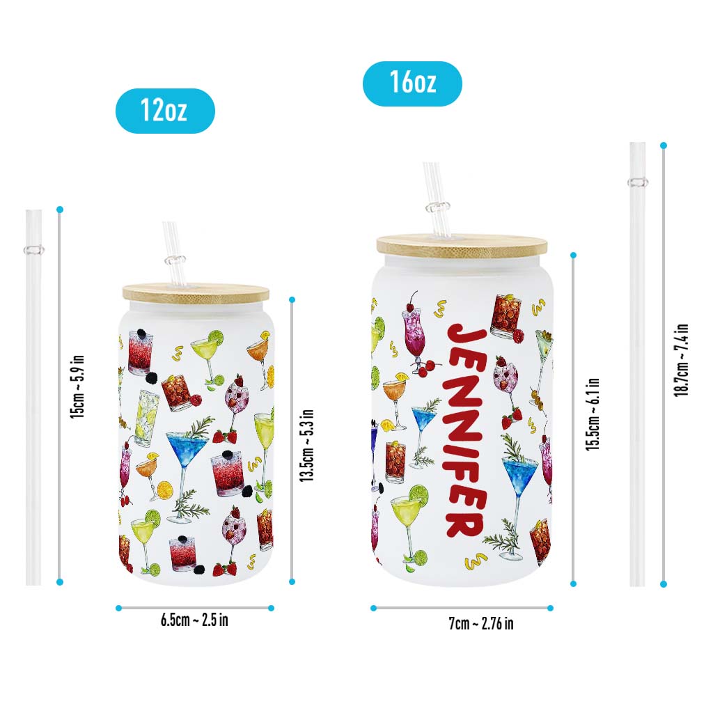 Ambiance estivale - Verre à cocktail personnalisé