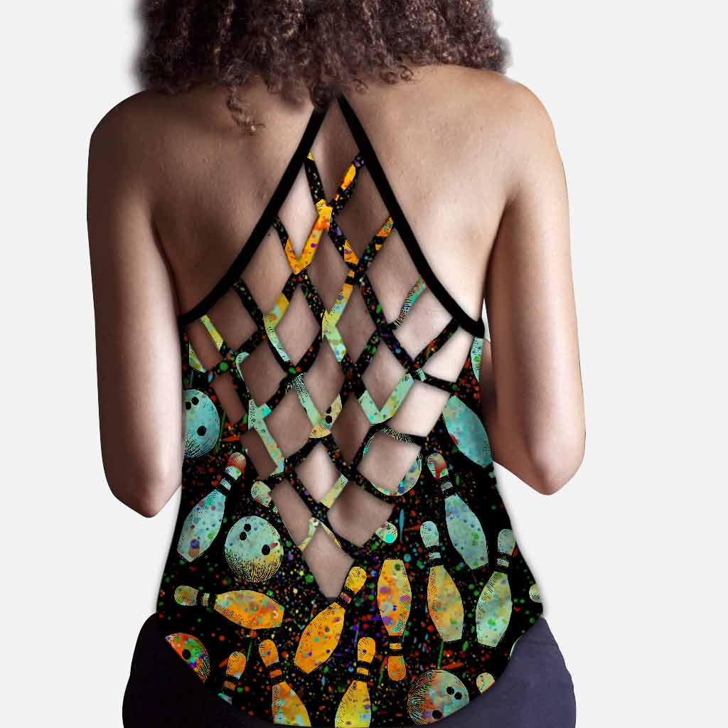 Joue comme une fille - Débardeur Bowling Cross