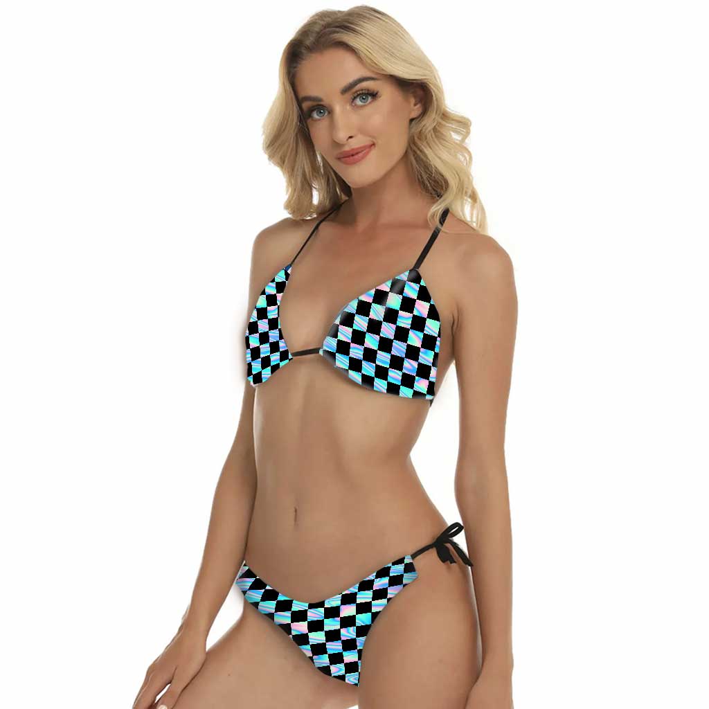 Dirt Track - Racing Women's Triangle Bikini Swimsuit