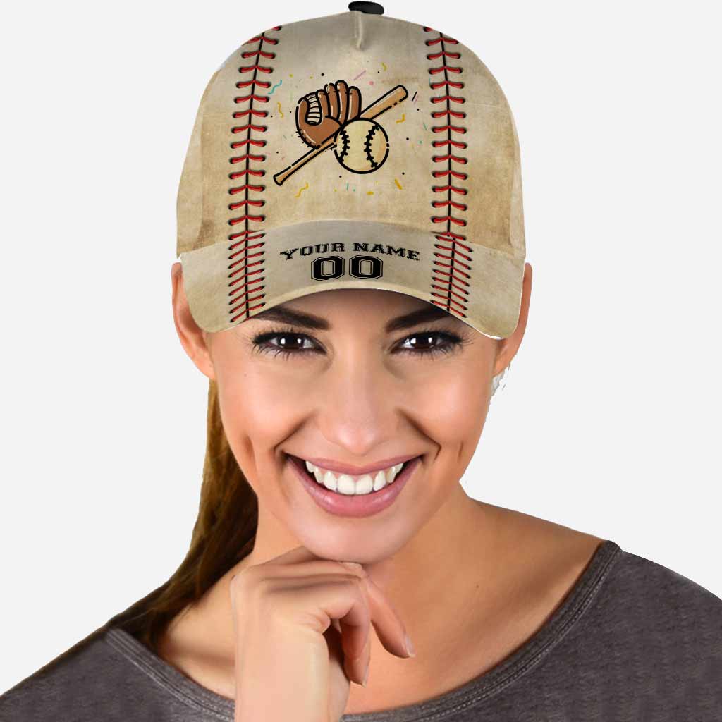 Casquette classique de baseball personnalisée en cuir imprimé à motifs