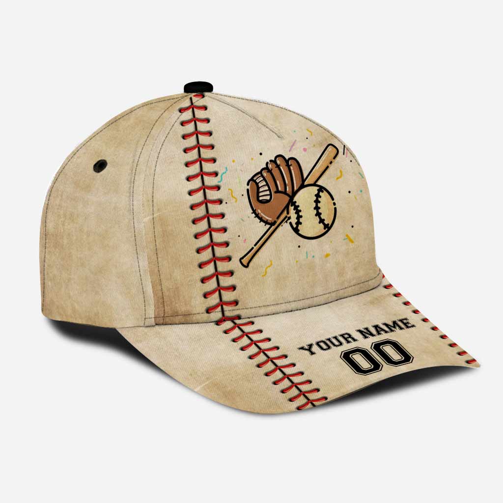 Casquette classique de baseball personnalisée en cuir imprimé à motifs