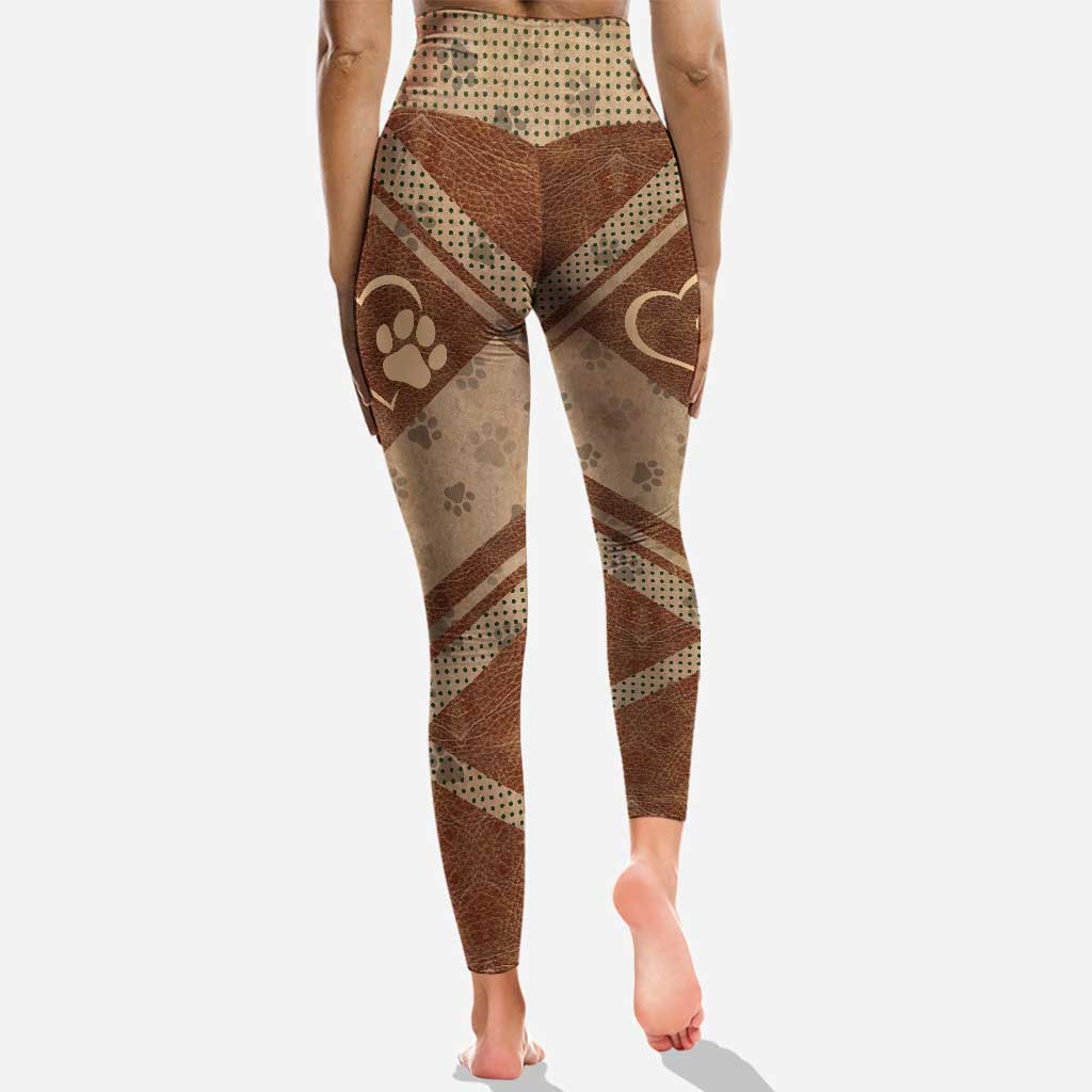 La vie est plus belle avec des chiens - Sweat à capuche et leggings personnalisés