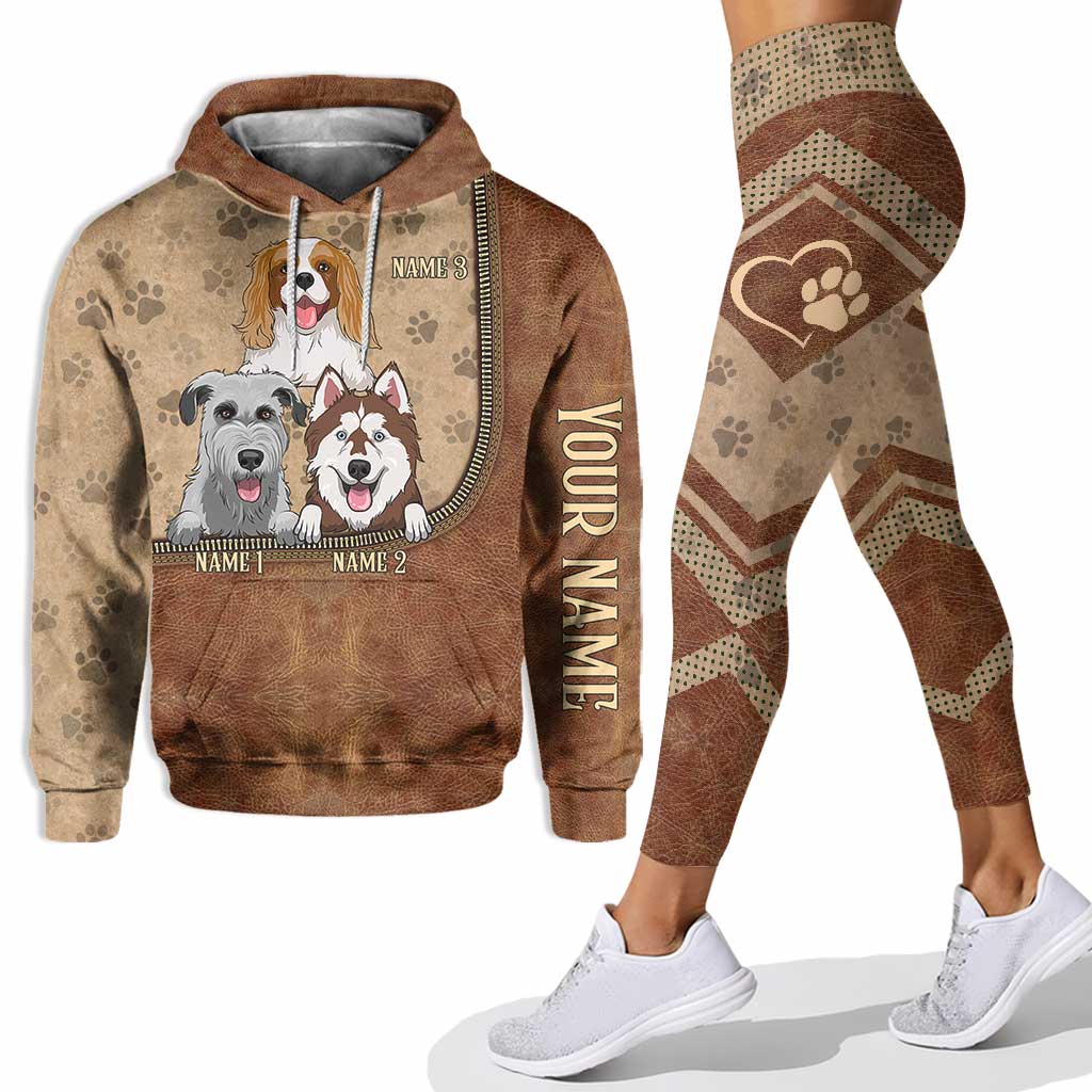 La vie est plus belle avec des chiens - Sweat à capuche et leggings personnalisés
