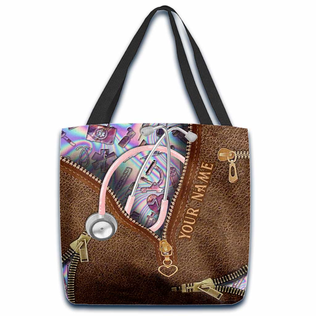Vie d'infirmière - Sac fourre-tout personnalisé pour infirmière