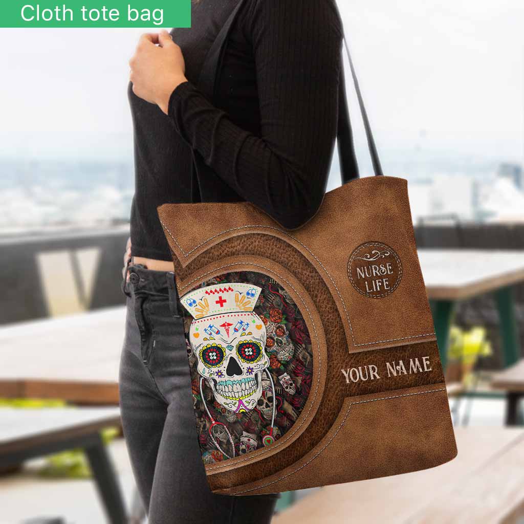 Vie d'infirmière - Sac fourre-tout personnalisé pour infirmière