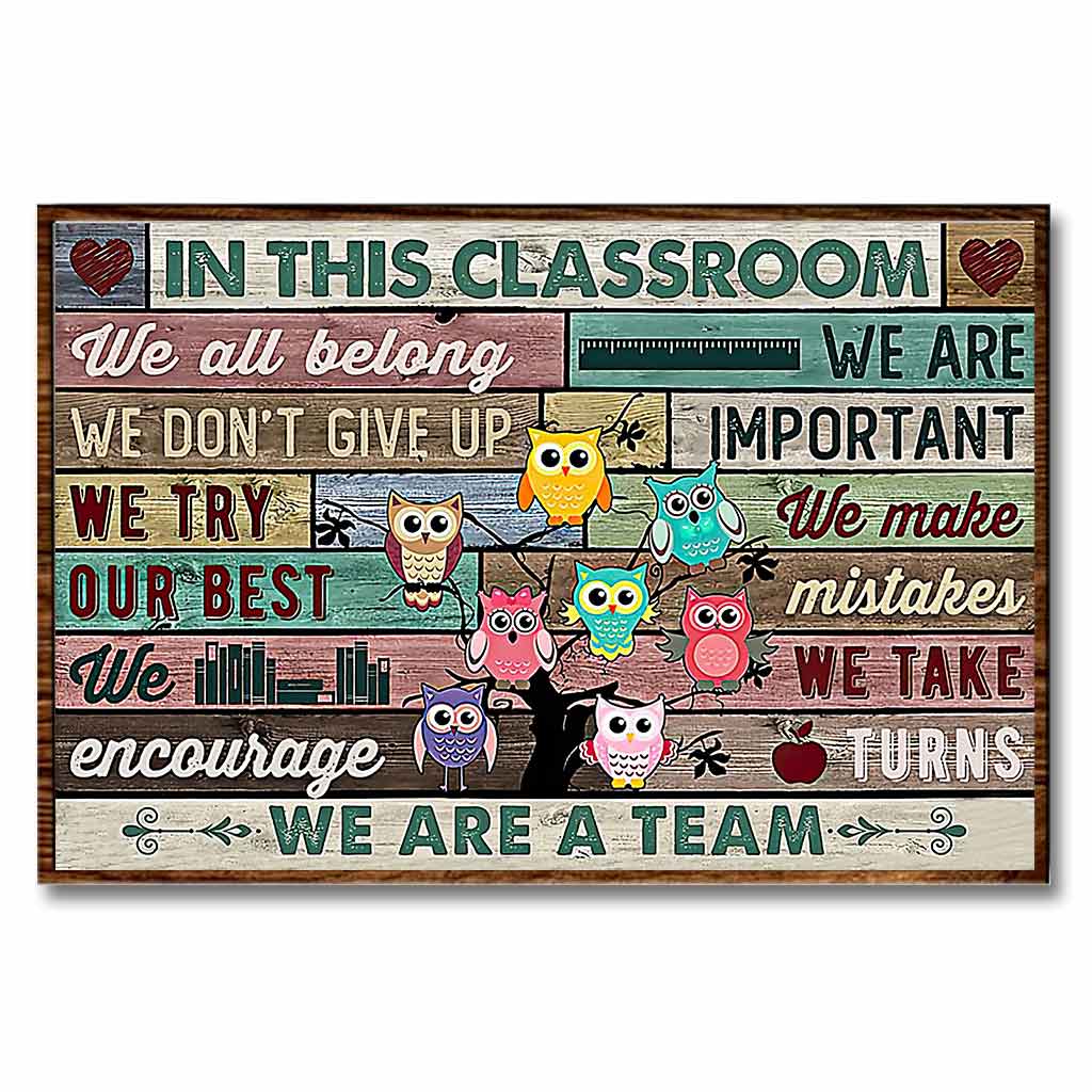 In This Classroom - Teacher Poster