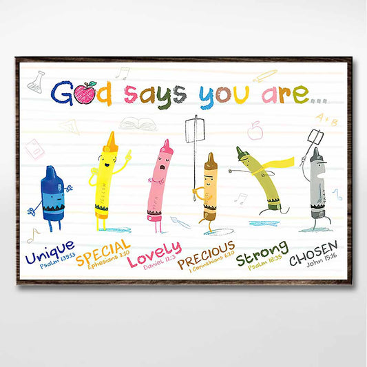 Dieu dit que tu es - Affiche pour enseignants