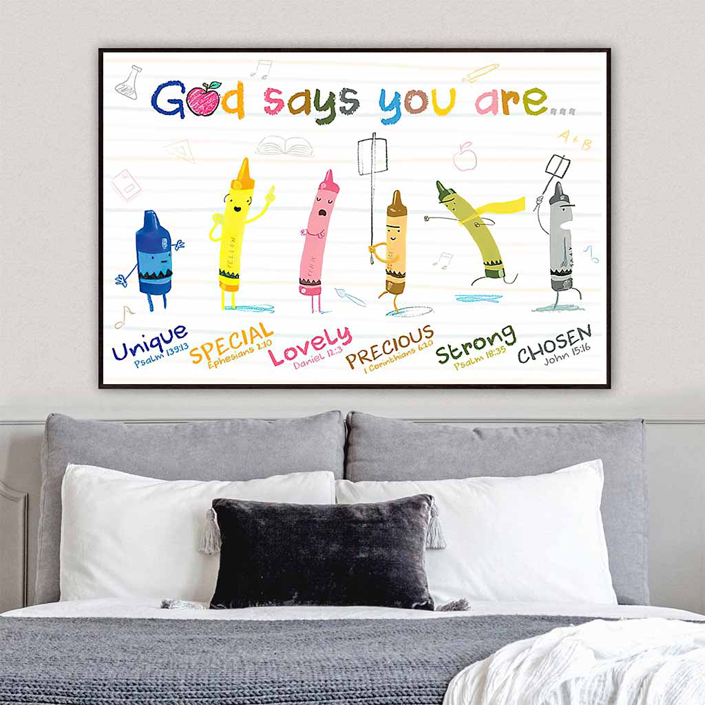 God Says You Are - Teacher Poster