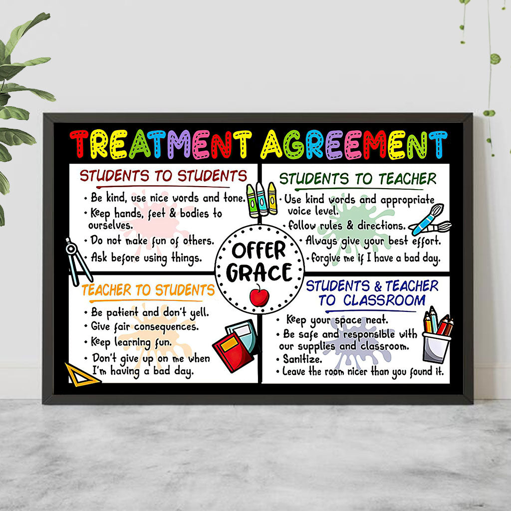 Accord de traitement - Affiche pour enseignants
