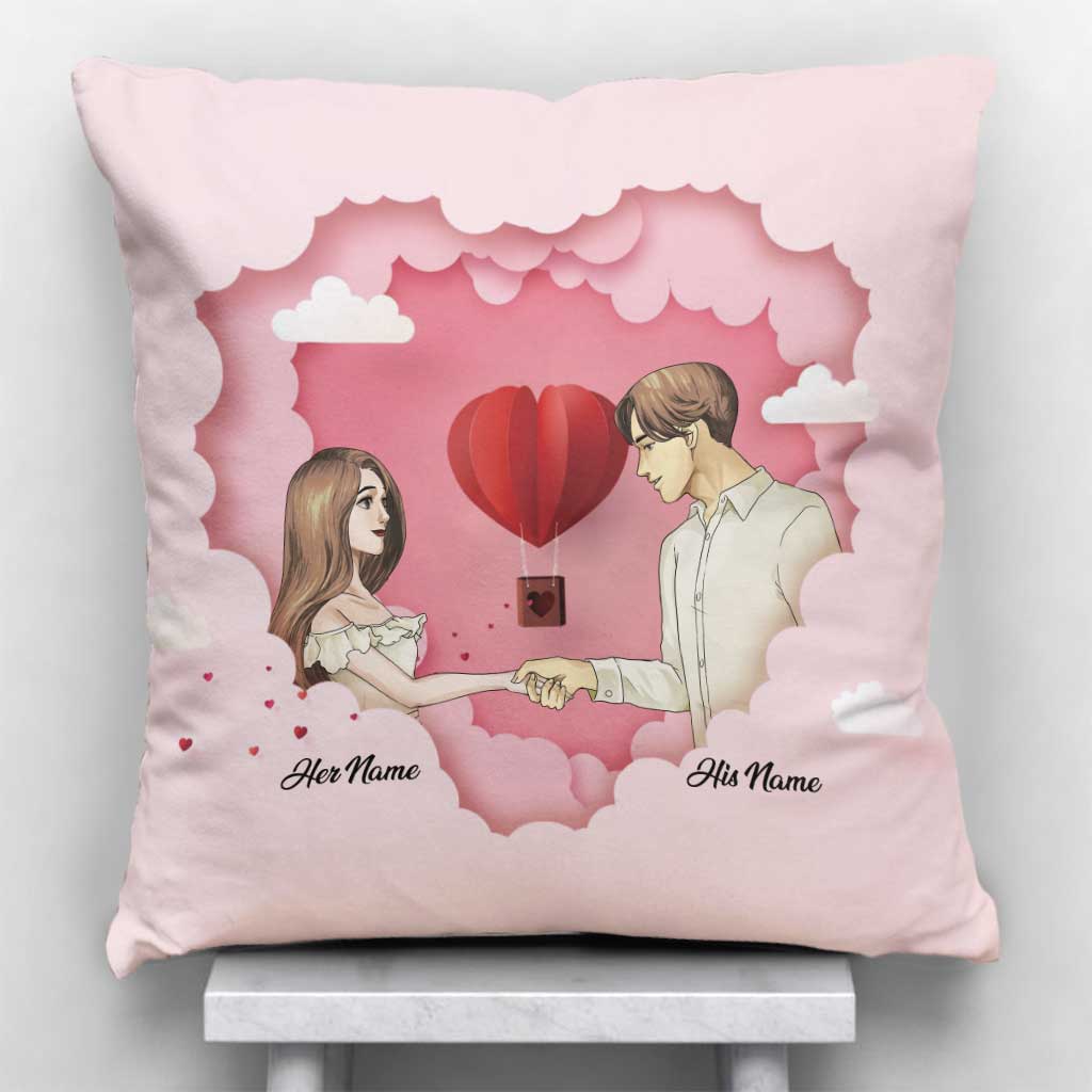 Les meilleurs moments ont été avec vous - Coussin décoratif personnalisé pour couple