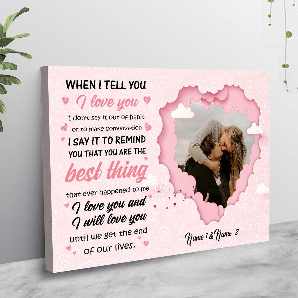 Les meilleurs moments ont été avec toi - Affiche personnalisée pour couples