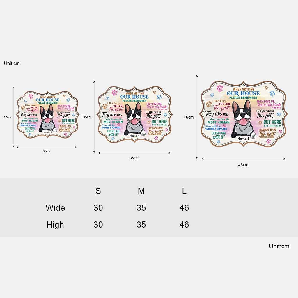 Lors de votre visite à la niche, n'oubliez pas : panneau en bois personnalisé pour chien