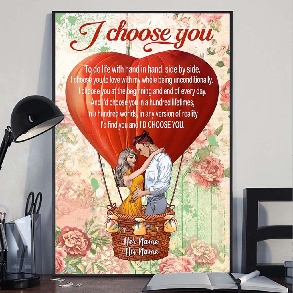 Mari et femme, nous formons une équipe - Affiche personnalisée pour couples