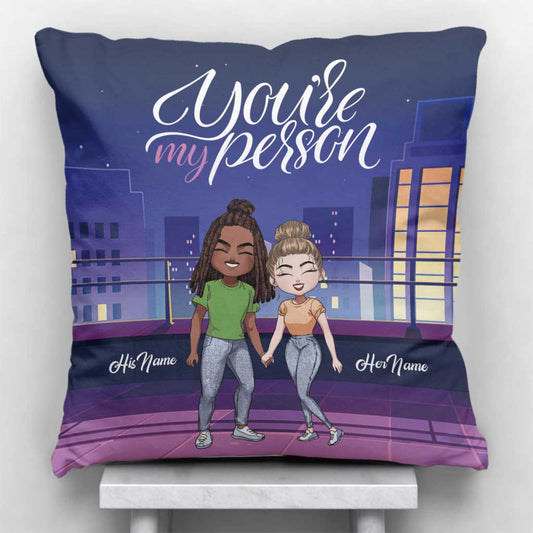Until We Get The End Of Our Lives - Personalized Couple Throw Pillow