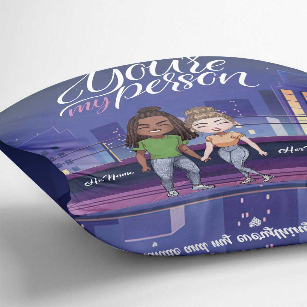 Coussin décoratif personnalisé pour couple « Jusqu'à la fin de nos jours »