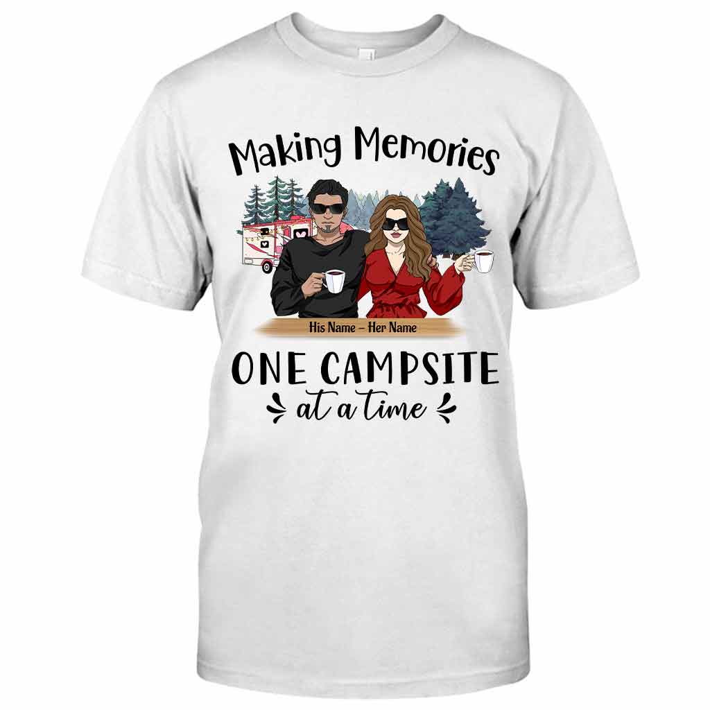 Juste nous deux en camping - T-shirt et sweat à capuche personnalisés