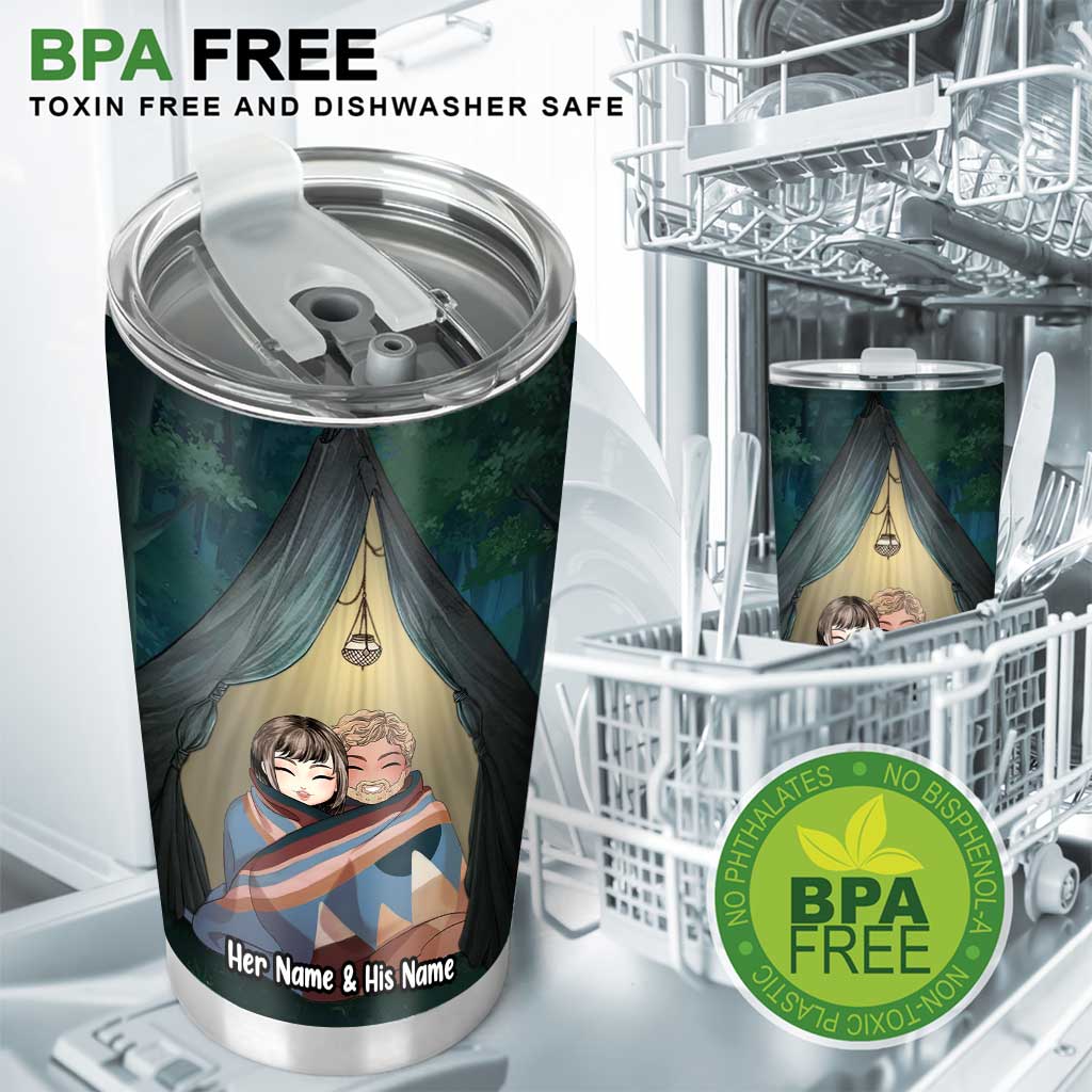 You And Me We Got This Camping Couple - Personalized Camping Tumbler